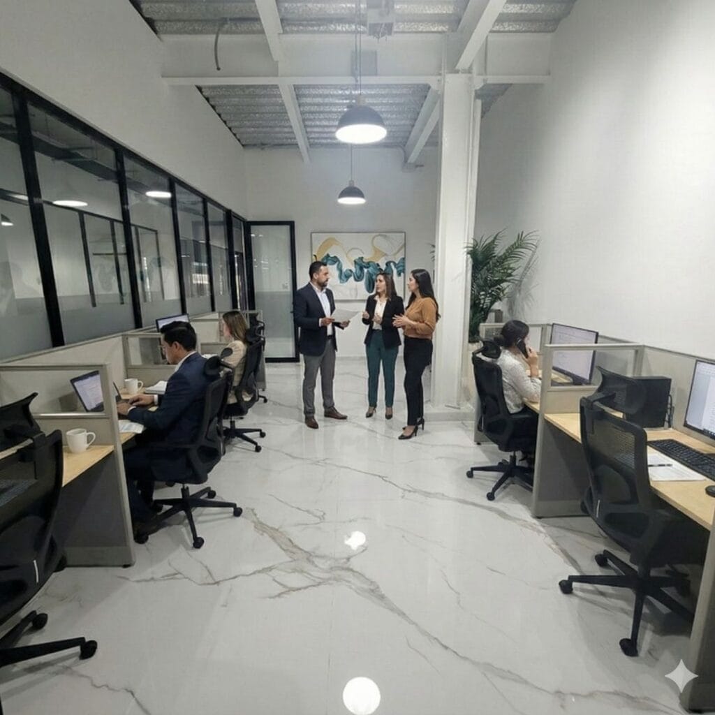 oficina 10 espacio para hasta equipos de 8 personas